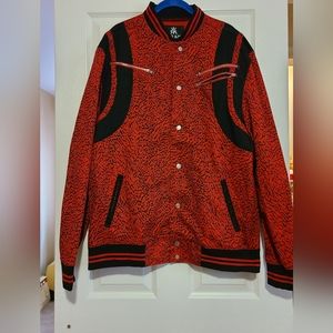 Red and Black Red Ape Letterman Jacket sz 2XL New